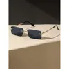 1pc cuadro cuadrado gafas de moda de metal para mujeres Accesorios para la fiesta de música al aire libre