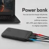 Połączanie telefonu komórkowego Bank Power Bank 10000 mAh przenośna ładowarka PUVERBANK USB Type C ładowanie PowerBank 10000 mAh Zewnętrzna bateria dla iPhone'a 2443