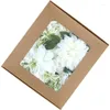 Fleurs décoratives Boîte artificielle ensemble Faux combo pour bouquets de mariage bricolage