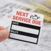 100-300 stcs/rol olieverandering onderhoudservice herinnering stickers venster sticker lijm labels auto sticker "Next Service Due"