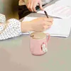 Кружки молоко чашка девчачьи кружки с сердечным сердечником чай с крышкой десертной чаша керамика домашняя вода