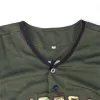 Benutzerdefinierte grün/schwarze zwei Töne Baseball -Trikot -Button Down Shirt Personalisierte Namensnummer Großhandel Einzelhandel Dropshipping