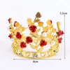 Forest Forets Flower Crown Small Tiaras for Doll Diadem Party Birthday Bridal Wedding Jewelry Prom Ornements 240315