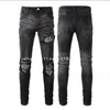 Heren jeans 2024 heren geplooide cashew floral jeans slanke magere broek kruis grens jeans grijze jeans grijs jeans ontwerper grijs jeans heren grijze jeans heren mode