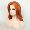 Wigs Synthetic Orange Wig for Woman Long Body Wave Hair Cosplay Lolita Party Natural Heat Resistant Wigs Fiber Daily Wear Hair