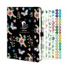 Planer Blumen A5 undatter Planer Schplan Notebook Mongloses Weekly Hard Cover Journal