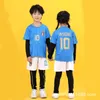 Kläderuppsättningar 2023 Brasilier National Team Soccer Jerseys Germanys Spanien Portugal Japan Mexico Sydfranska Korea Baby Rompers Bo Drop Otayp