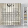 Shower Curtains Periodic Table Of Elements Bathroom Set 3D Fabric Hook Print Curtain White For The Bath Accessories