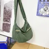 Saco sacos de lona para mulheres bolsas vintage casual ombro crossbody eco shopper coreano mensageiro y2k unisex bolsa preta