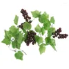 Fleurs décoratives couronnes 2x vigne artificiel Vine Garland Fruit pour la décoration de jardin DÉCORTE DE DROP FIPRIMATION FESTIVE FOURNIR OTQC4