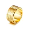 Bandringe chinesischer Stil Titanium Stahlgöttin Mantra Buddhist Transit Ring Rotary Amet Mode Schmuck für Männer Drop Lieferung DHV6E