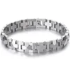 Braccialetti Link Bracciale ad alta gocce di tungsteno di tungsteno ad alta lucidatura per uomini da 10 mm Larghezza Croce Catena da uomo Donne da polso