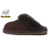 Snow Boots Slippers Men Women Slippers Klassieke Chestnut Bruin Triple Black Beige Designer Boot Winter Keep warme wol Echt lederen platform schoenschoenschoenschoenen Slipper 35-42