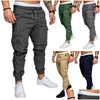 Pantalon pour hommes tissu tissu décontracté avec poches mtifonctionnelles pour hommes 2024 Design Dernier Style Drop Livrètre vêtements Vêtements OT3C6