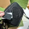 BASSELLA DI LUSSO SOHO Disco Fashion Designer Marmont Borsa per donna imbracatura da uomo con spalla con spalla per cella in pelle Borsa per la frizione in rilievo anche borse a traversa