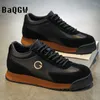 Casual Shoes Spring Autumn Men Increased Fashion Leather Board High Quality Outdoor Chunky Sneakers British Style