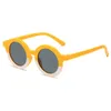 클래식 어린이 선글라스 화려한 반사 거울 뜨거운 소년 소녀 어린이 레트로 귀여운 태양 안경 둥근 안경 UV400