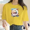 Ladies Fashion Cute Cartoon Picture Cotton Tshirt Short Sleeve Printed Pattern Top Summer Women Clothing 240403