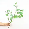 Decorative Flowers Simulation Eucalyptus Branches Silk Money Leaves Artificial Plants Flower Arrangement Accessories Balcony Garden