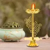 Candle Holders Alloy Holder Jar Making Tabletop Decoration Tin Tealight Stand Scented Retro Style Candleholder Dining Centerpieces