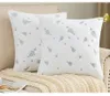 Pillow Christmas Embroidered Throw Covers Set Of 2 Soft Silver Snowflake Glitter Printed Winter Pillowcases For Couch Sofa Room