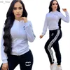 24SS spring NEW Womens Tracksuits Luxury brand fashion Casual sports designer Tracksuits 2 Piece Set J2572