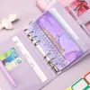 Notebooks A6 Marble Colorful Budget Budget Planner Binder Cash Inviluppo per il budget Budget in contanti finanziari dell'organizzatore di denaro