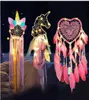 Dreamcatcher Dream LED Light Girlish Heart Fashion Feather Dream Catcher Pendant Wall Hanging Room Decoration Woven Lace WMQ1039047764