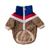 Marca de moda de roupas de cachorro Fadou Corgi Moda Clothing Pet Spring Autumn Winter Dog Apparel Jacket com forro