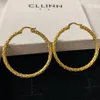 Fashion Classic Hoop Earrings Personality Gold Hoops Designer Big Circle Danggle Oordrop oorbel voor vrouwelijke luxe designer sieraden accessoires