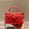 Mini bolso cosmético con asa, bolso de lujo de diseñador, bolso de cadena original para mujer, bolso cruzado, bolso de hombro, bolso de gran capacidad, múltiples