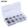 Fishhooks Goture 500pc/lot Fishing Swivels 4# 6# 8# 10# 12# Rolling Swivel Fish Snap Connector for Fishing Hook Fishing Tackle Accessories