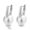 Boucles d'oreilles Stud Vintage Femme 925 Sterling Sier Round Pearl Small For Women Promise Love Wedding Jewelry Pendientes Bijoux Drop Deved Dhcuk