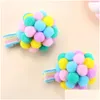 Hair Accessories 2Pcs Sweet P Clips For Baby Girls Handmade Rainbow Balloon Side Clip Barrettes Fashion Hairpin Hairgrips Ornament Dro Otxkd