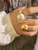 Кластерные кольца металлические матовые замороженные круглые мяч для женщин модный европейский и американский личность винтажные ювелирные подарки