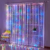 Stringhe 3M Tenda Luci a LED Stringa Decorazioni natalizie Ghirlanda Decorazione festival Camera da letto Casa Vacanza Matrimonio Fata Decor