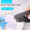 Knife New Premium Metal Oval Single Hole Punch High Quality Durable Ellipse Hole Punch 4*15mm Oval Hole Paper Puncher