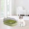 Cat Carriers Large Litter Box Kitten Toilet Sand Basin Cartoon Shape Bedpan Durable High Sides Kitty Pan