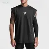 Herr t-shirts överdimensionerade avstängda gymkläder mode träning tank topp män mesh muskel väst kroppsbyggande tankop mens fitness ärmlös skjorta 836
