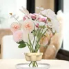 Vases Flower Arrangement Holder Portable Asthetic Silicone Floral Floral Grid Ring Reutilisable STEM Catcher pour Home Shop