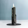 Candle Holders 2 Pieces Candlestick Iron Holder Decoration Candles Base Tray Desktop Home Party Layout For Dining Room Cafe El