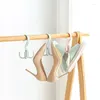 Hangers 1/2/3PCS Rotating 4-Claw Hook Rack Multi-Functional Creative Clothes Wardrobe Tie Hat Bag Storage Organizers Bedroom
