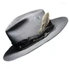 Bérets Carnivals Dreverd Hat Autumn Adult With Feather Decor Festival for Skin Friendly Flat Top Flat