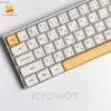 Tastaturen 140 Schlüssel Honig Milch Koreaner Schlüsselabdeckung PBT -Farbstoff Sublimation XDA Einführung Schlüsselabdeckung Kirschschalter DIY Layout Mechanische Keyboardl2404