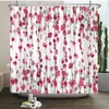 Rideaux de douche Beau rideau de baignoire en polyester imperméable à fleur de tournesol colorée imprimé imprimé avec crochets 240x180cm