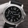 Relógios de luxo paneraiss luminor assistir o design italiano submersível relógio mensal Luminor Series Pam 00005 manual de aço inoxidável à prova d'água de alta qualidade m de alta qualidade m