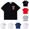 Tshirt Amis Mens Womens Designers T Shirts Hip Hop Fashion Printing Short Sleeve High Quality Man Shirt Polo Chothes tees 5512ess