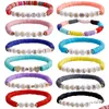 Surfer di perline Heishi Charm Bracelets Taylor Swiftie Disc si allungano lettere di reputazione argillosa morbida Pseras African Friendship Dh9ow Dh9ow