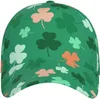 Caps de bola fofa chapéu shamrock homens mulheres ajustáveis