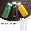 Garrafas de armazenamento 12 PCs Juice Iogurte Bottle Drink Recectista de plástico com tampas O animal